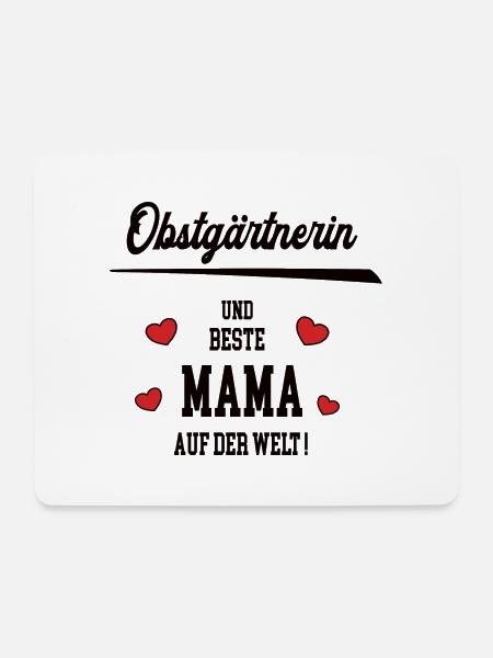 Mama Obstgärtnerin Muttertag Geburtstag Mutter - Mousepad (Querformat) - Weiß