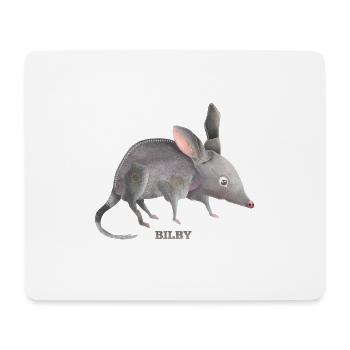 Peinture bilby mignonne - Tapis de souris (format paysage) - blanc - Devant