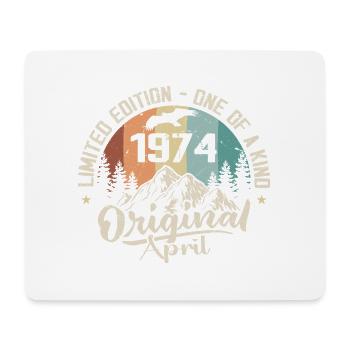 Cadeau Anniversaire Avril 1974 April 1974 - Tapis de souris (format paysage) - blanc - Devant