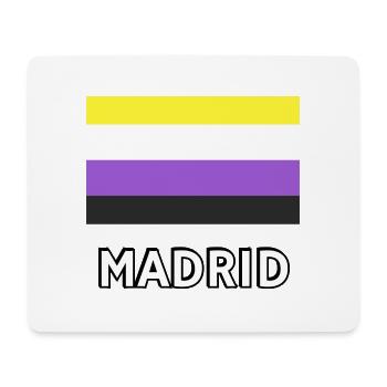 Non binary Pride Flag Madrid - Mouse Pad (horizontal) - white - Front