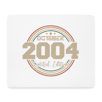 Born in October 2004 Retro Anniversary October 2004 - Mouse Pad (horizontal) - white - Front