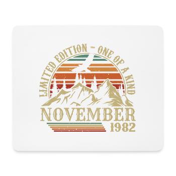 Born in November 1982 - Birthday November 1982 - Mouse Pad (horizontal) - white - Front