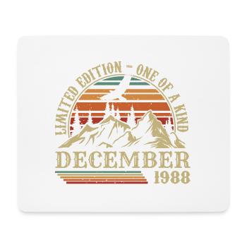 Vintage Décembre 1988, Génial Depuis Décembre 1988 - Tapis de souris (format paysage) - blanc - Devant