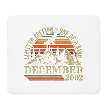Vintage December 2002, Awesome since December 2002 - Mouse Pad (horizontal) - white - Front