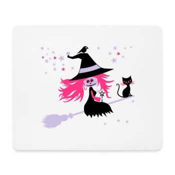 Hexe - Mousepad (Querformat) - Weiß - Vorne