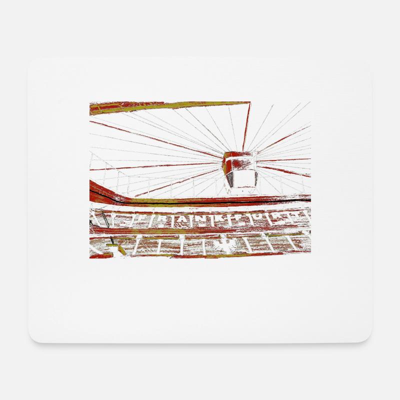 Arena Frankfurt - Mousepad (Querformat) - Weiß