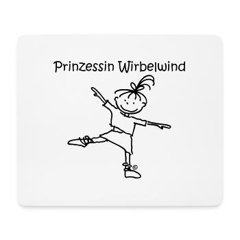 Prinzessin Wirbelwind - Mousepad (Querformat) - Weiß - Vorne