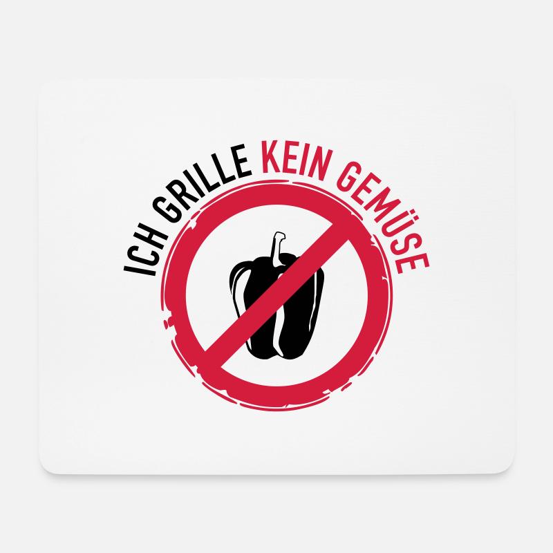 Kein Gemüse - Mousepad (Querformat) - Weiß