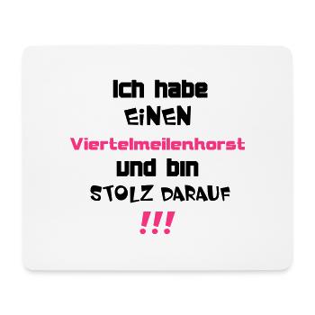 Viertelmeilenhorst - Mousepad (Querformat) - Weiß - Vorne