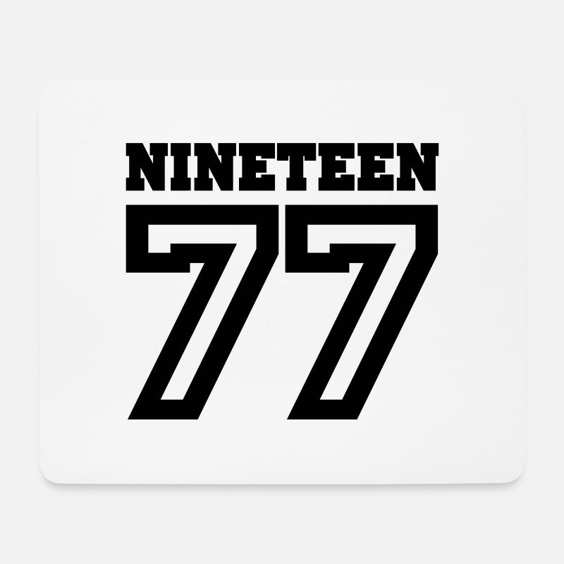 1977 - Mousepad (Querformat) - Weiß