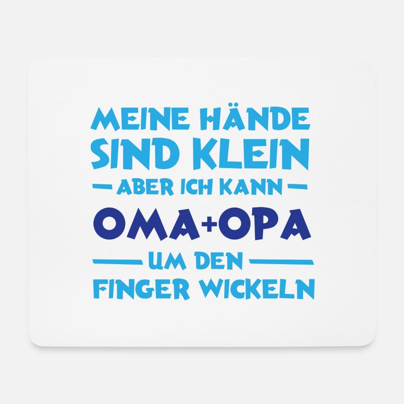 Meine Hände sind klein - Mousepad (Querformat) - Weiß