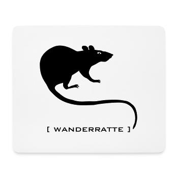 rongeur souris de rat rongeurs Rattus animal de - Tapis de souris (format paysage) - blanc - Devant