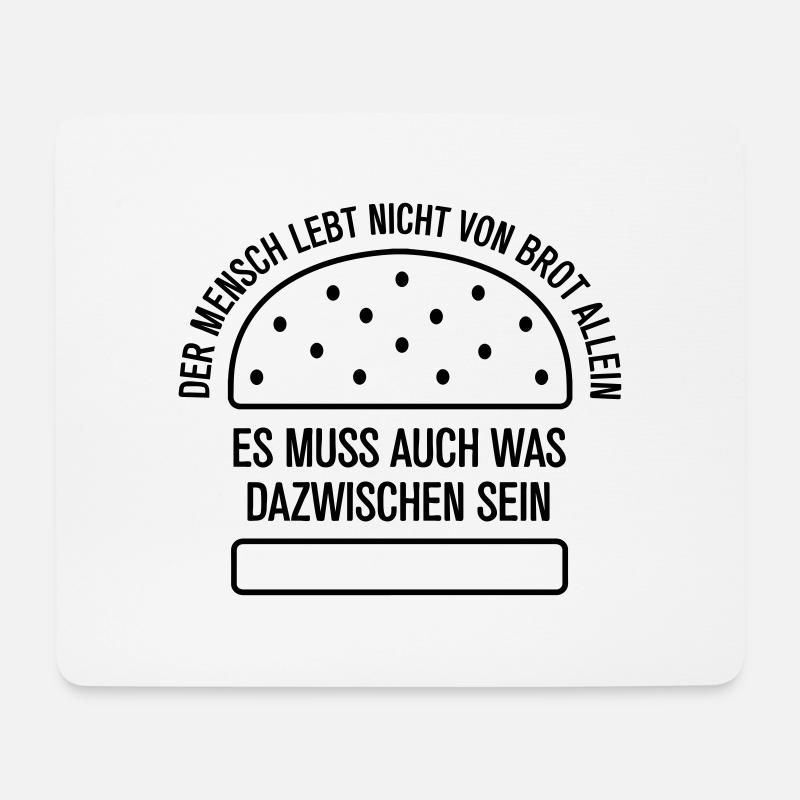 Zeit zu Grillen | Burger & Fleisch - Mousepad (Querformat) - Weiß
