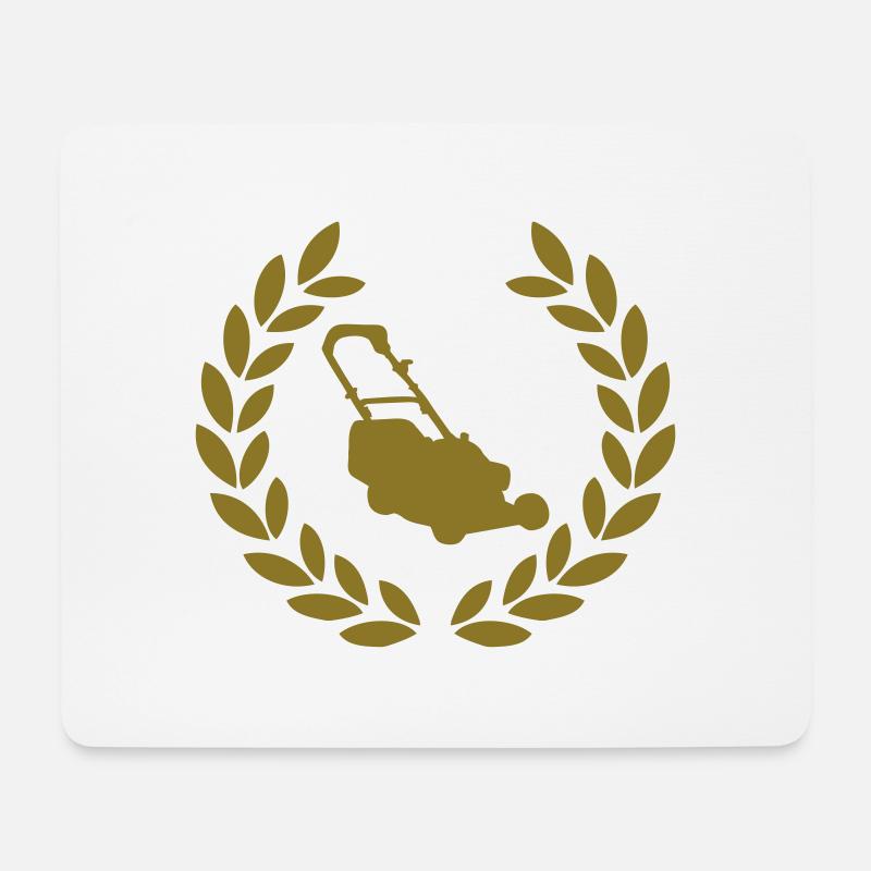 lown mower deluxe - Mousepad (Querformat) - Weiß