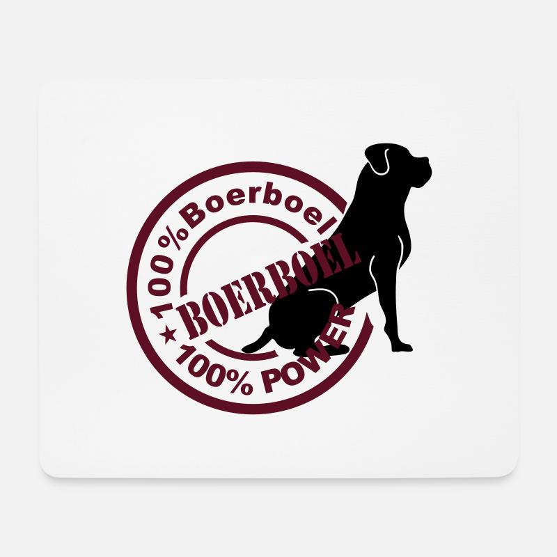 boerboel stamp - Mousepad (Querformat) - Weiß