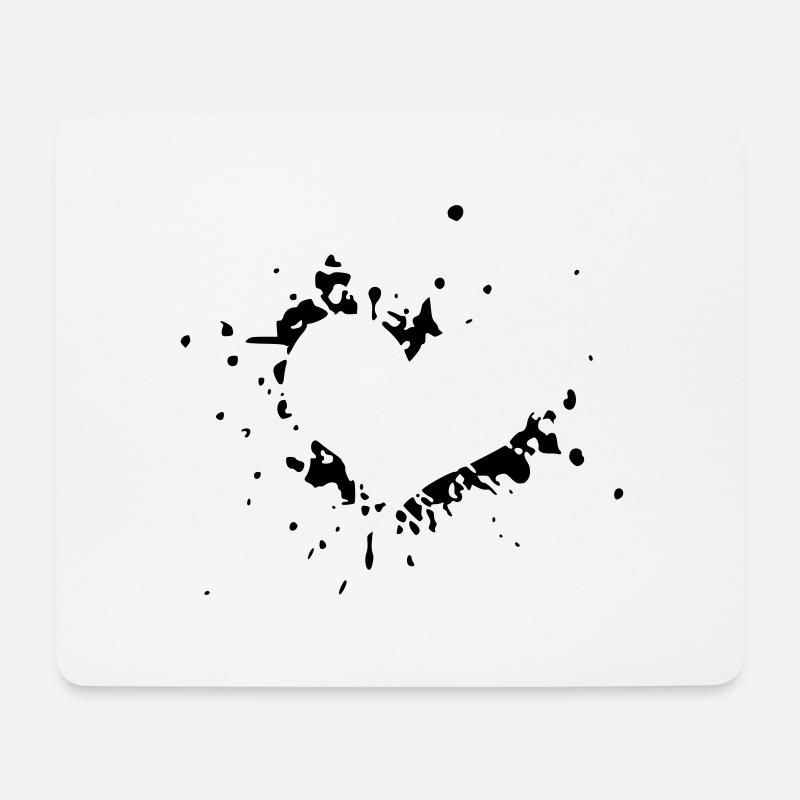 Herz - Mouse Pad (horizontal) - white