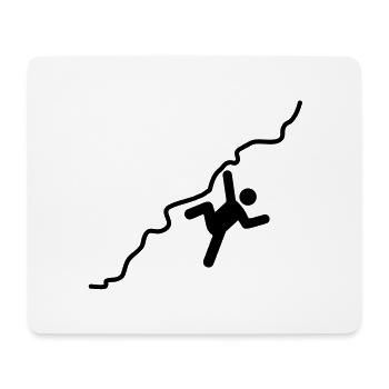 mountaineering - Mouse Pad (horizontal) - white - Front