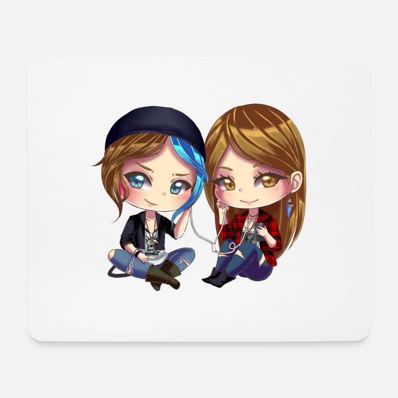 Chloe x Rachel - Mouse Pad (horizontal) - white