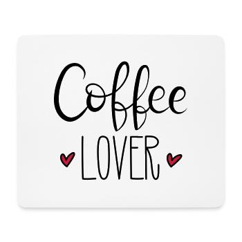 coffee lover - Mouse Pad (horizontal) - white - Front