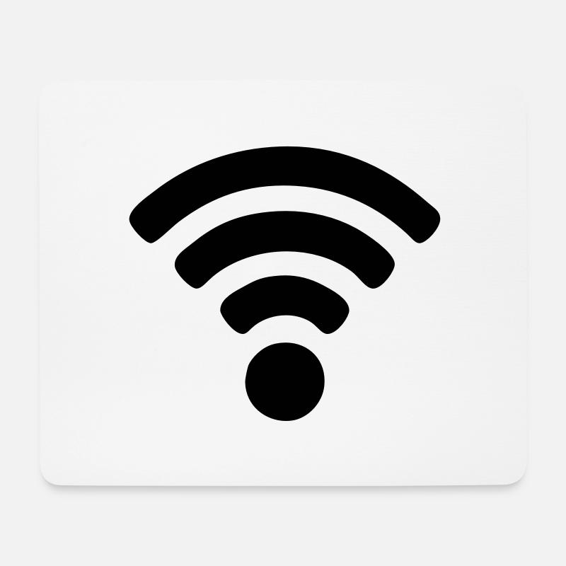 Wi-fi - Mousepad (Querformat) - Weiß