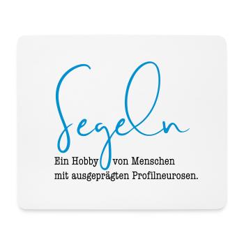 Sailing against profile neuroses - Mouse Pad (horizontal) - white - Front