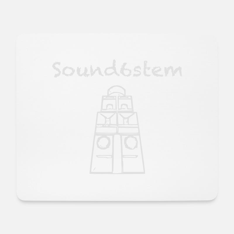 Sound6stem Free Party is not a crime - Mousepad (Querformat) - Weiß