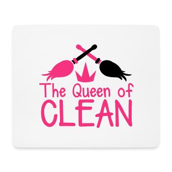 La reine de la mère CLEAN rose chaud avec des - Tapis de souris (format paysage) - blanc - Devant