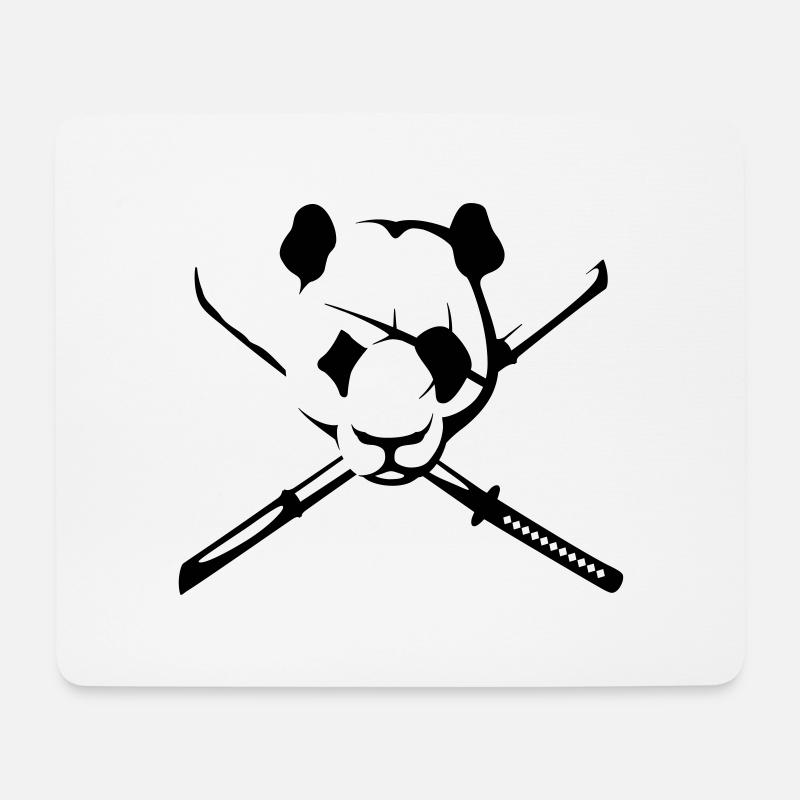 Panda pirate - Mouse Pad (horizontal) - white