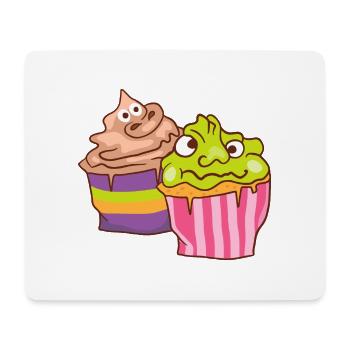 Halloween Cupcake Muffin Kuchen Backen Süßigkeiten - Mousepad (Querformat) - Weiß - Vorne