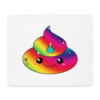 Poopicorn Poop Unicorn Poo Shirt Gift - Mouse Pad (horizontal) - white - Front