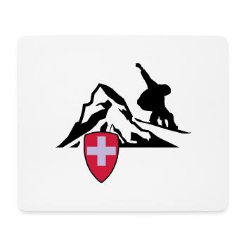 matterhorn schweiz zermatt - Mousepad (Querformat) - Weiß - Vorne