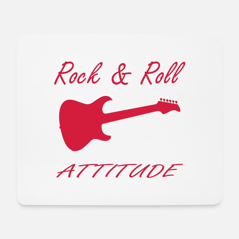rock - Mousepad (Querformat) - Weiß