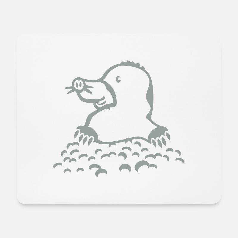 mole - Mouse Pad (horizontal) - white