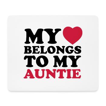 MHBTM auntie - Mouse Pad (horizontal) - white - Front