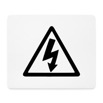 Blitz - Mousepad (Querformat) - Weiß - Vorne