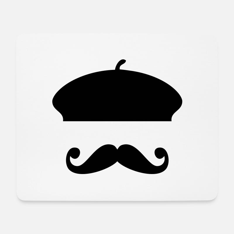 französisch touch - Mousepad (Querformat) - Weiß