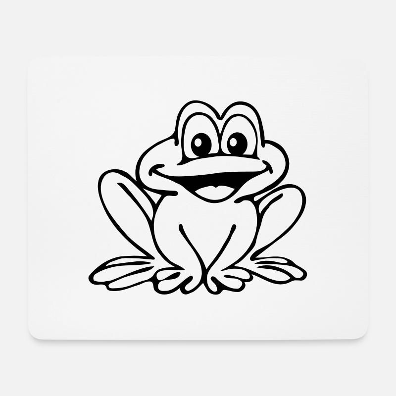 Frog - Mousepad (Querformat) - Weiß
