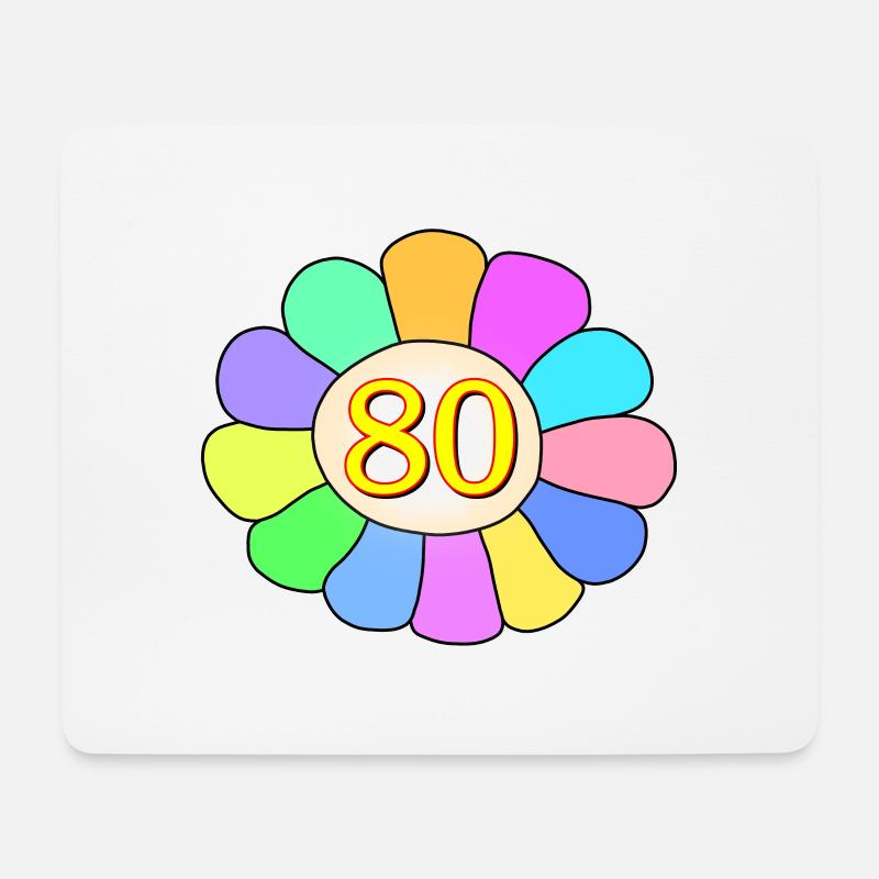 Geburtstag 80. Geburtstag - Mousepad (Querformat) - Weiß