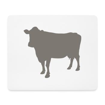 vache - Tapis de souris (format paysage) - blanc - Devant