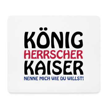 koenig_kaiser3 - Mousepad (Querformat) - Weiß - Vorne