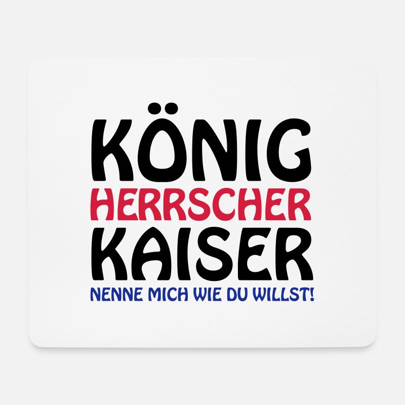 koenig_kaiser3 - Mousepad (Querformat) - Weiß