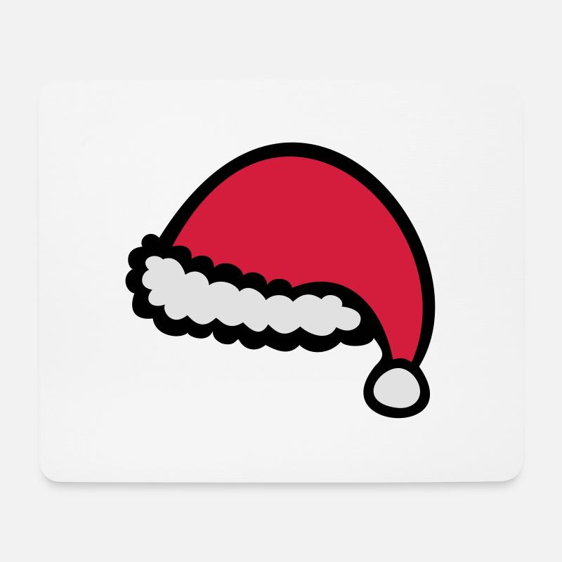 Christmas hat - Mousepad (Querformat) - Weiß