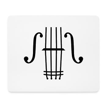 violinist - Mouse Pad (horizontal) - white - Front