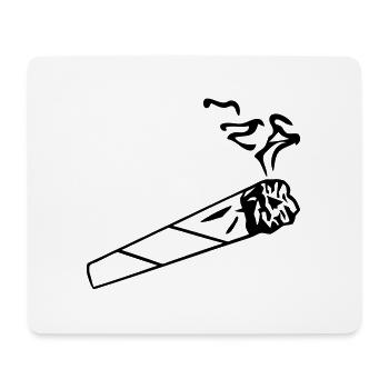 Joint - Zigarette - Mouse Pad (horizontal) - white - Front