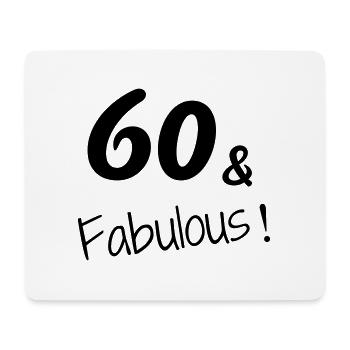 60 / geburtstag / Sport / birthday / sechzig - Mousepad (Querformat) - Weiß - Vorne