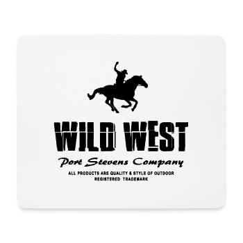 Western Riding - Westernreiten - Mousepad (Querformat) - Weiß - Vorne
