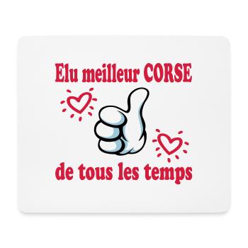 Elu meilleur corse de tous les temps - Tapis de souris (format paysage) - blanc - Devant
