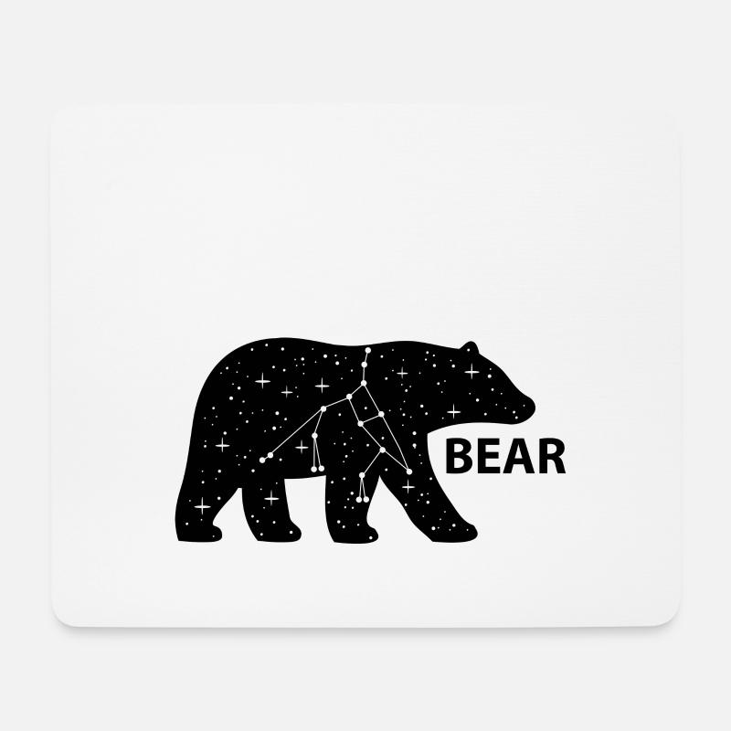 Big bear (b) - Mouse Pad (horizontal) - white