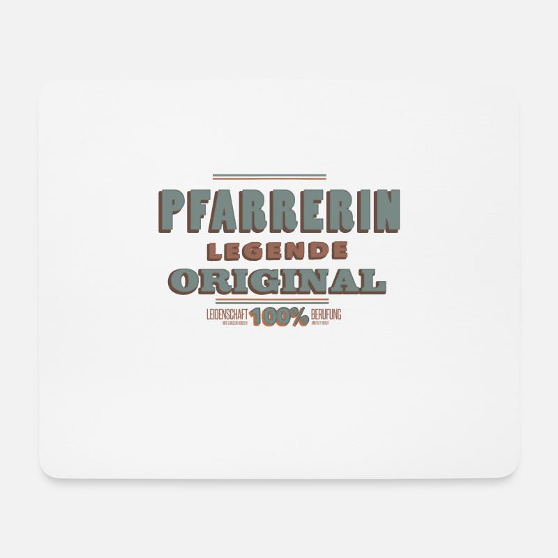 Pfarrerin - Mousepad (Querformat) - Weiß
