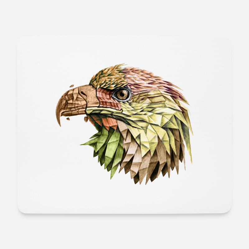 Adler Adler - Mousepad (Querformat) - Weiß